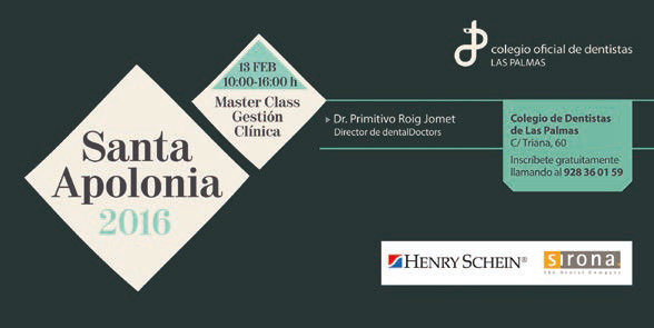 MASTER CLASS SOBRE GESTIÓN CLÍNICA EN EL COLEGIO DE DENTISTAS DE LAS PALMAS
