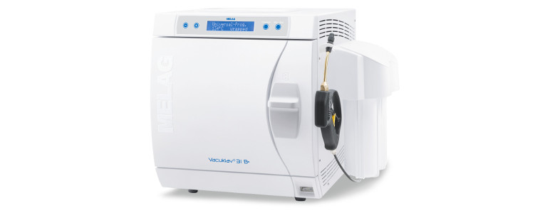 Autoclave Vacuklav 31B+: MELAdem®40 y MELAjet montados sobre Vacuklav 31 B+